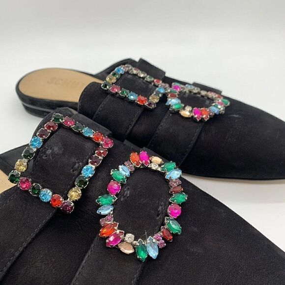 Schutz Rebeca Slides Black Women’s Size 7.5 - Picture 6 of 7